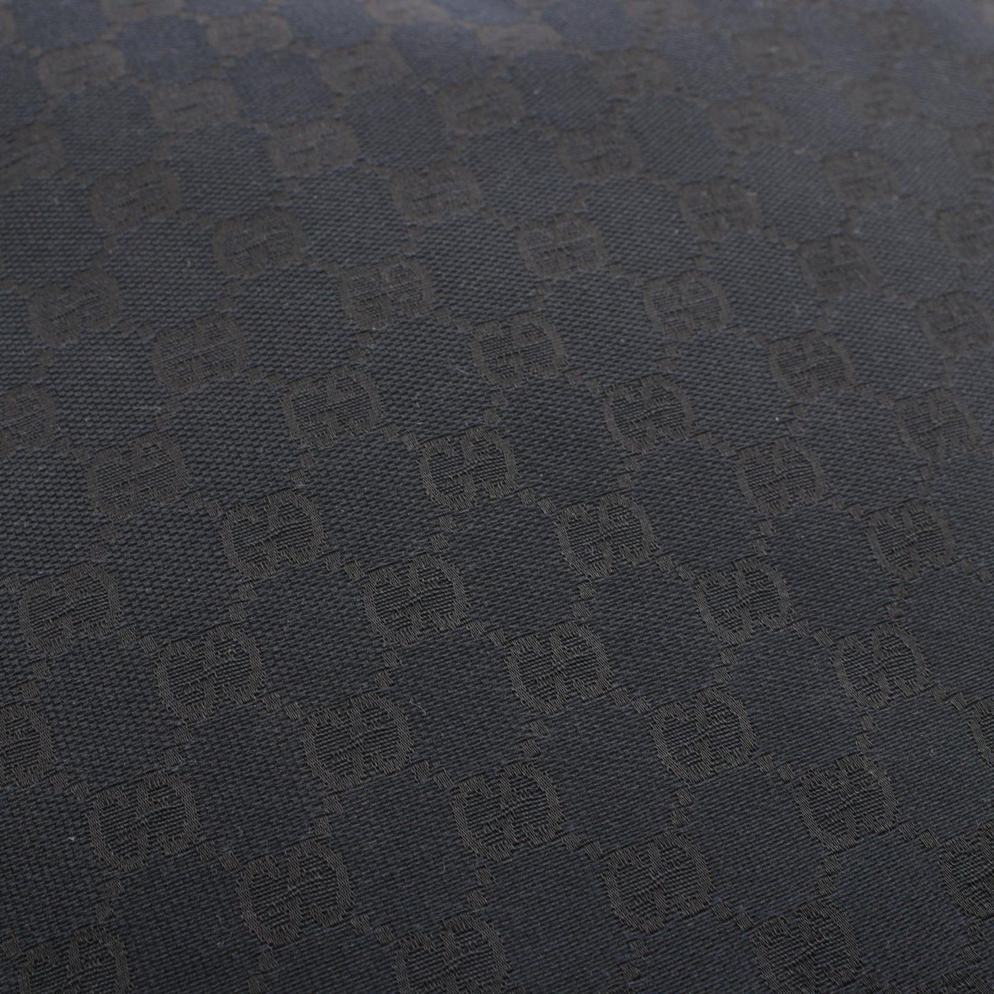 Gucci Black Canvas Leather Tote Bag ()