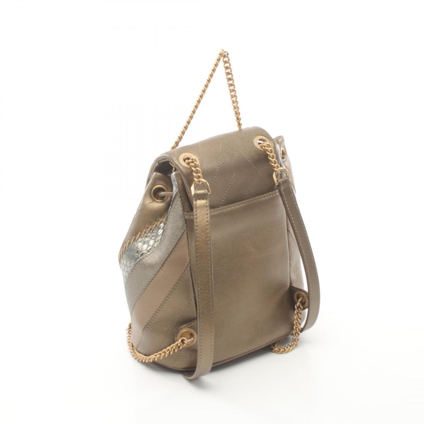 Chanel Brown Multi-Color Leather Backpack ()