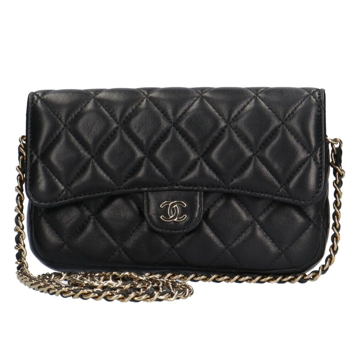 Chanel Black Leather Shoulder Bag ()