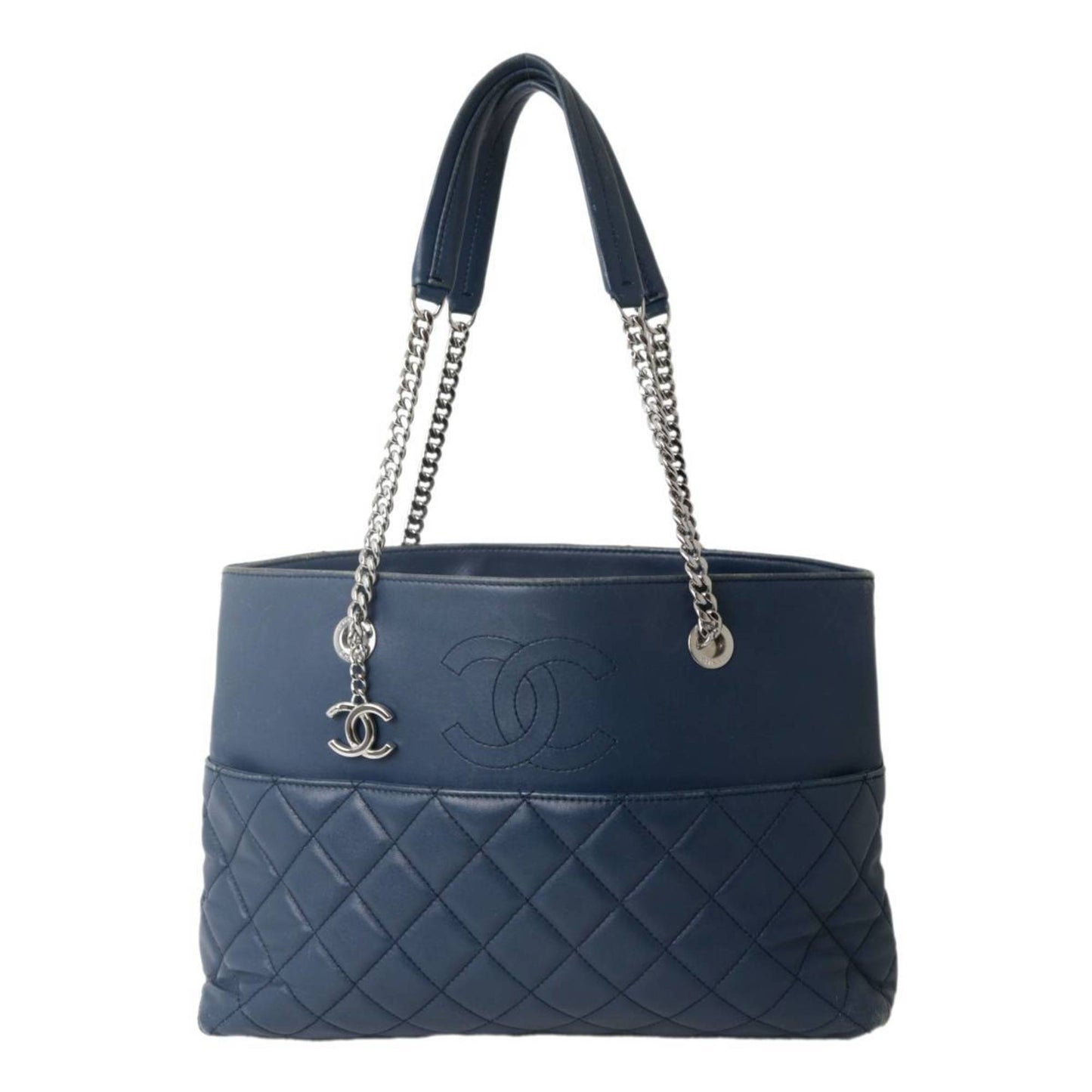 Chanel Blue Leather Shoulder Bag ()
