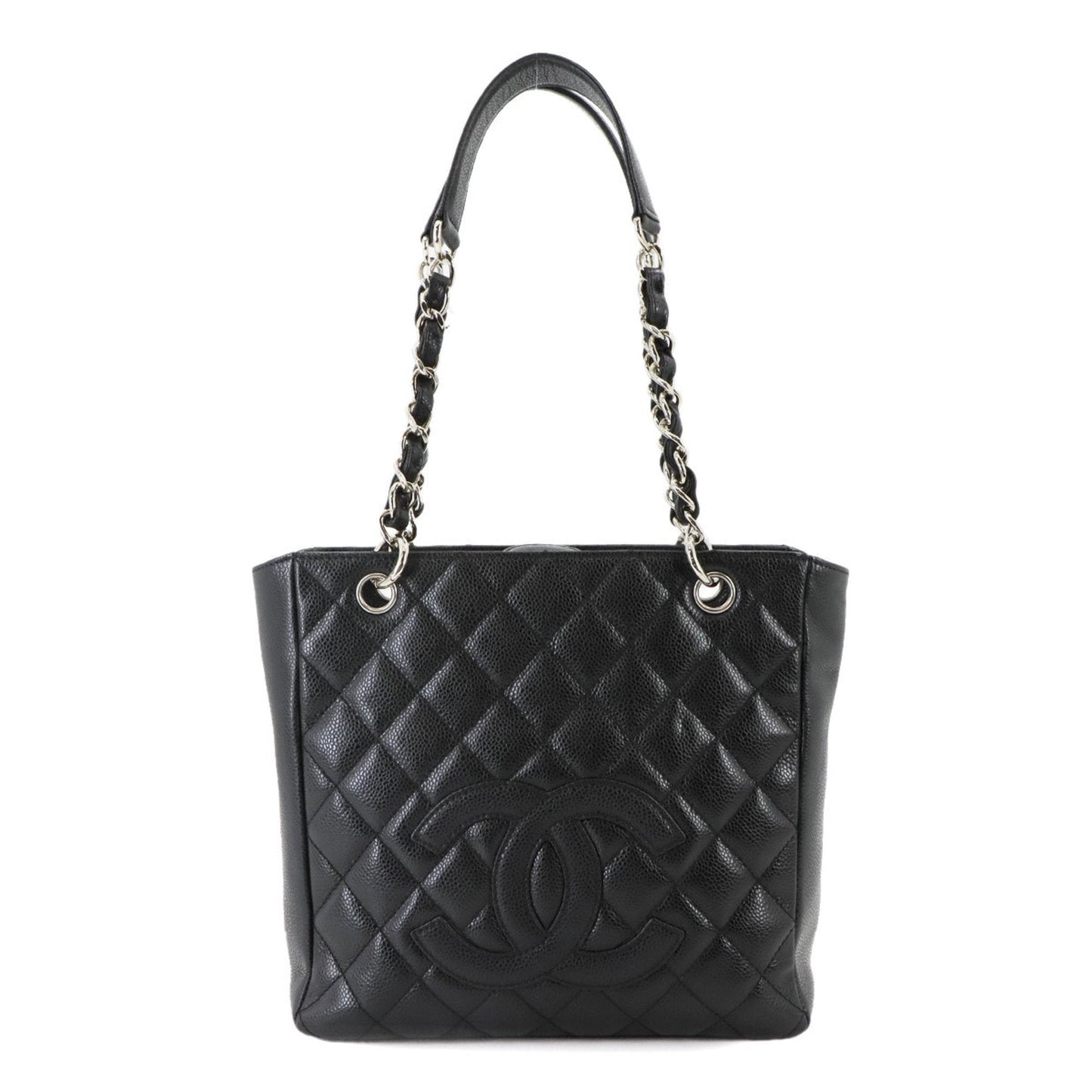 Chanel Black Grained Calfskin Tote Bag ()