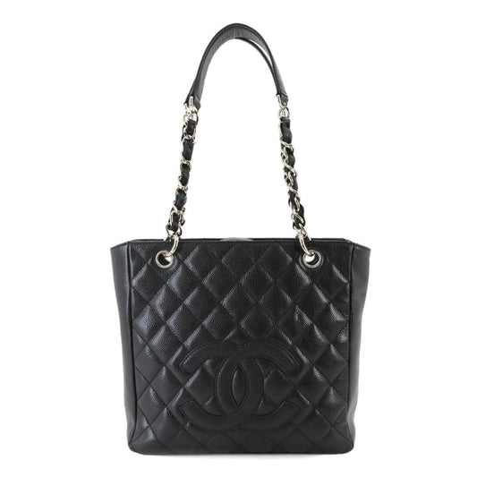 Chanel Black Grained Calfskin Tote Bag ()