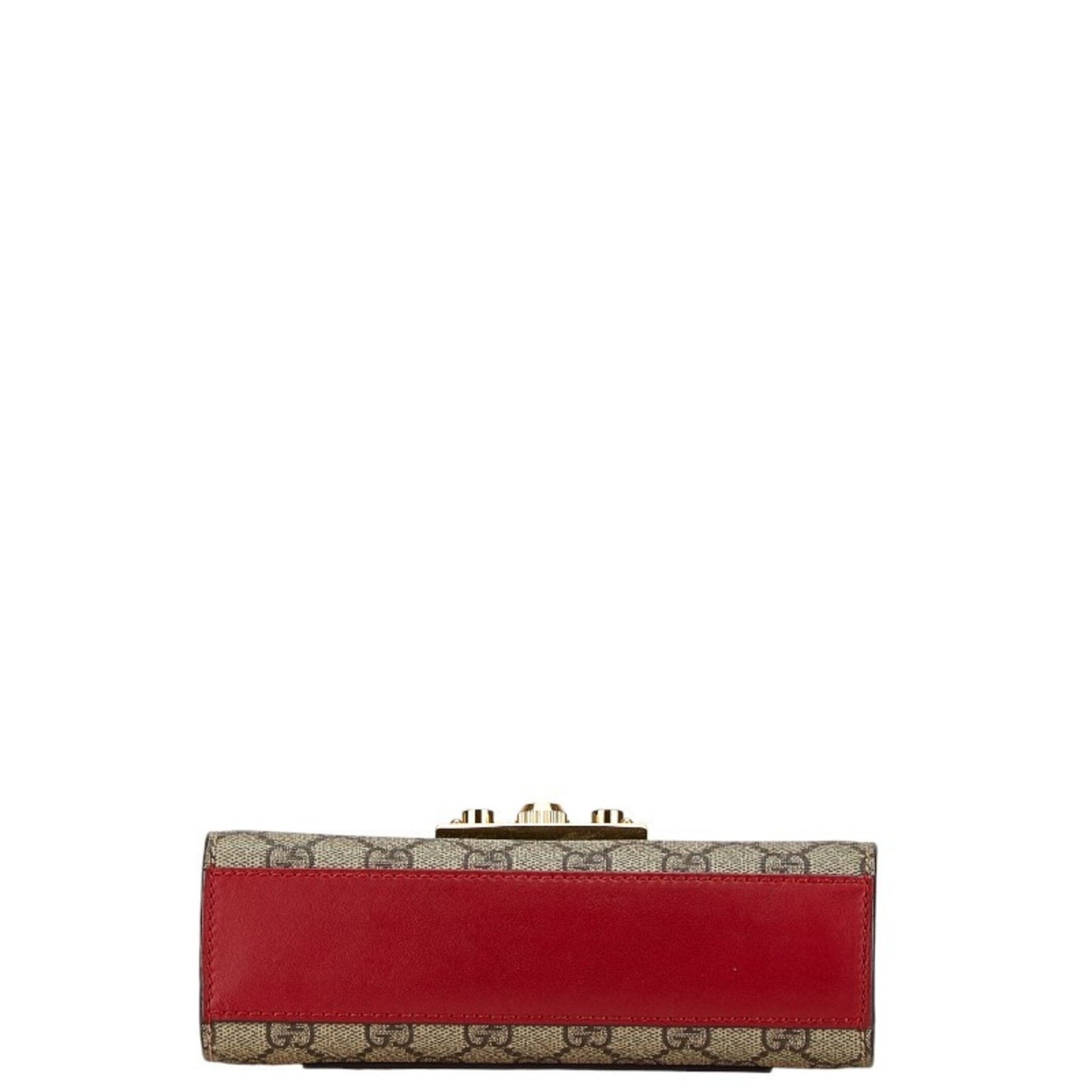 Gucci Beige Red Color Pvc Leather Shoulder Bag ()