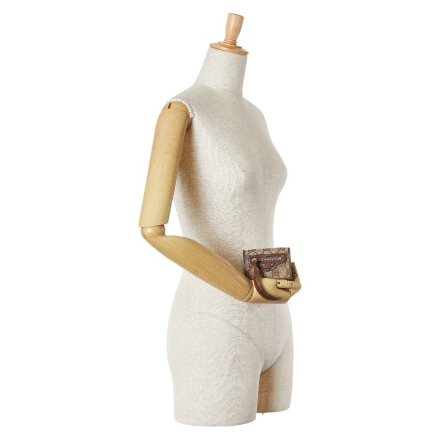 Gucci Beige Brown Gg Canvas Leather Wallet (Tri-Fold) ()