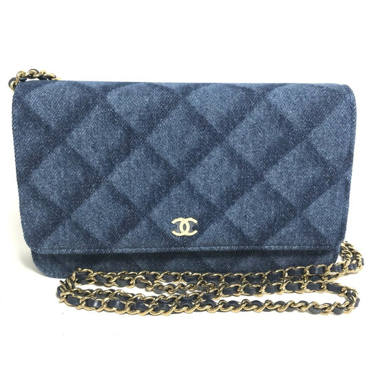 Chanel Blue Denim Shoulder Bag ()