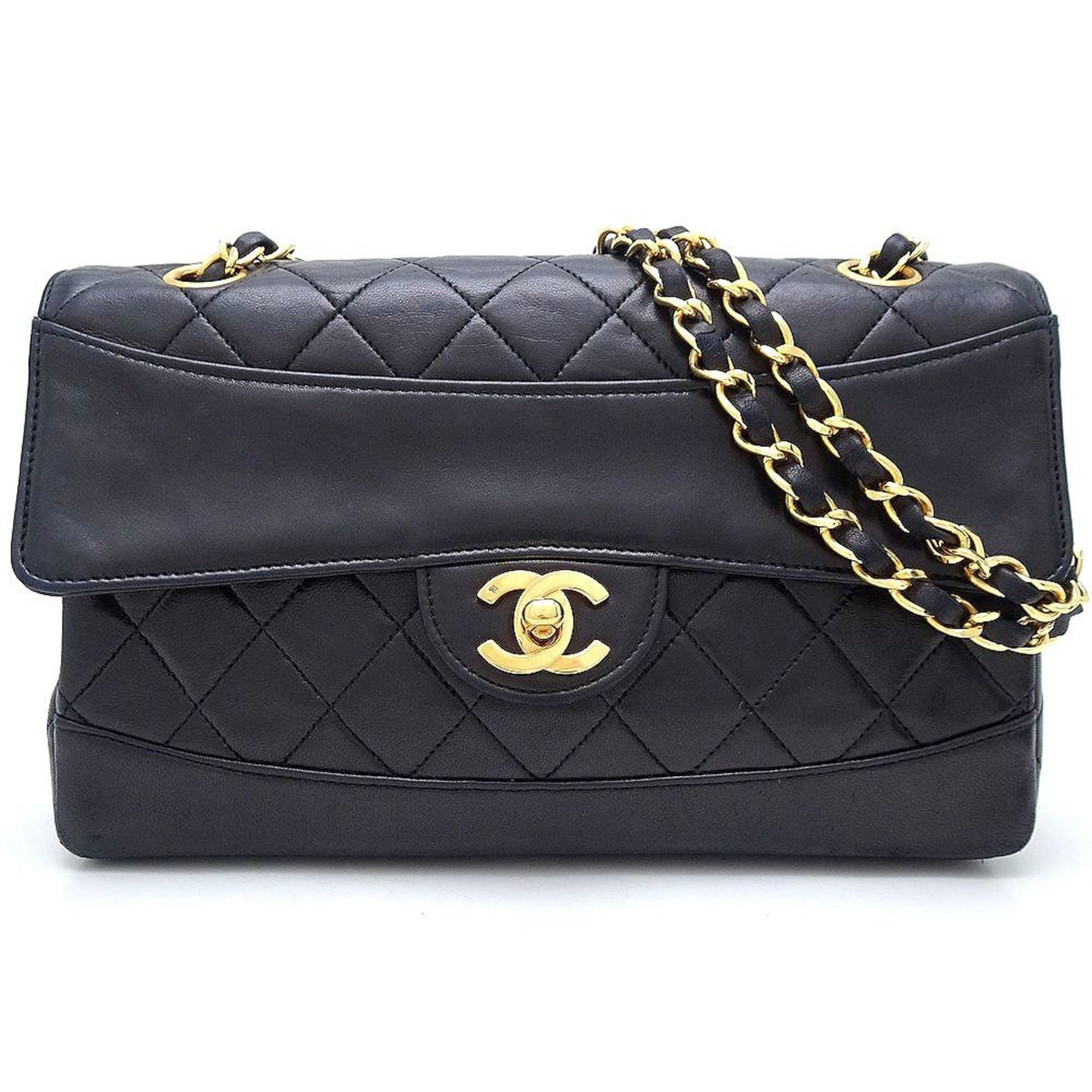 Chanel Black Leather Shoulder Bag ()