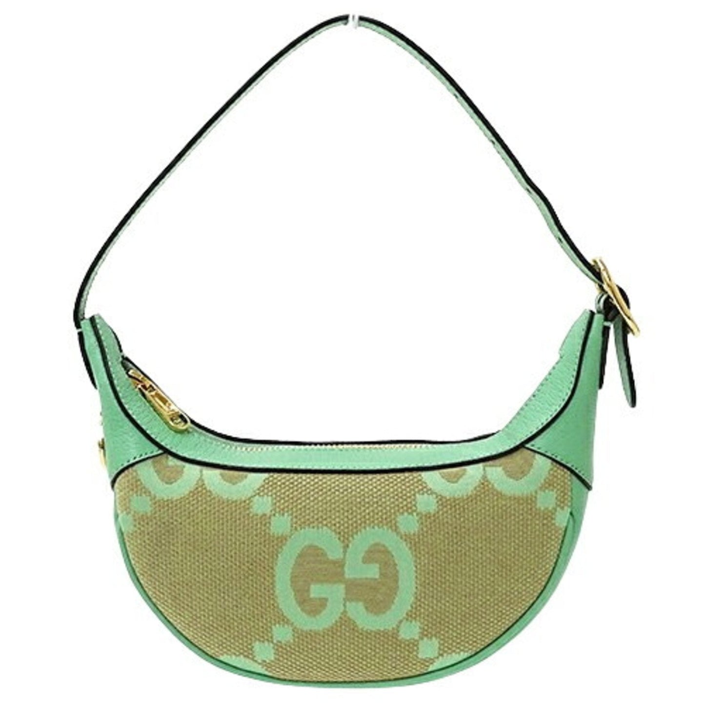 Gucci Gg Canvas Beige Green Gg Canvas Handbag Shoulder Bag ()