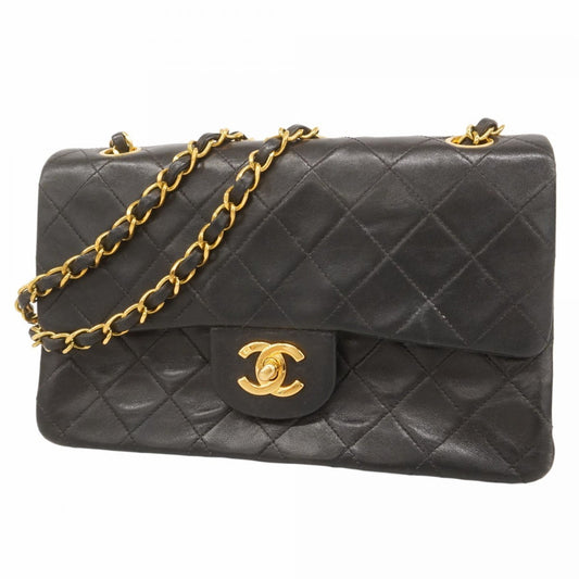 Chanel Black Leather Shoulder Bag ()