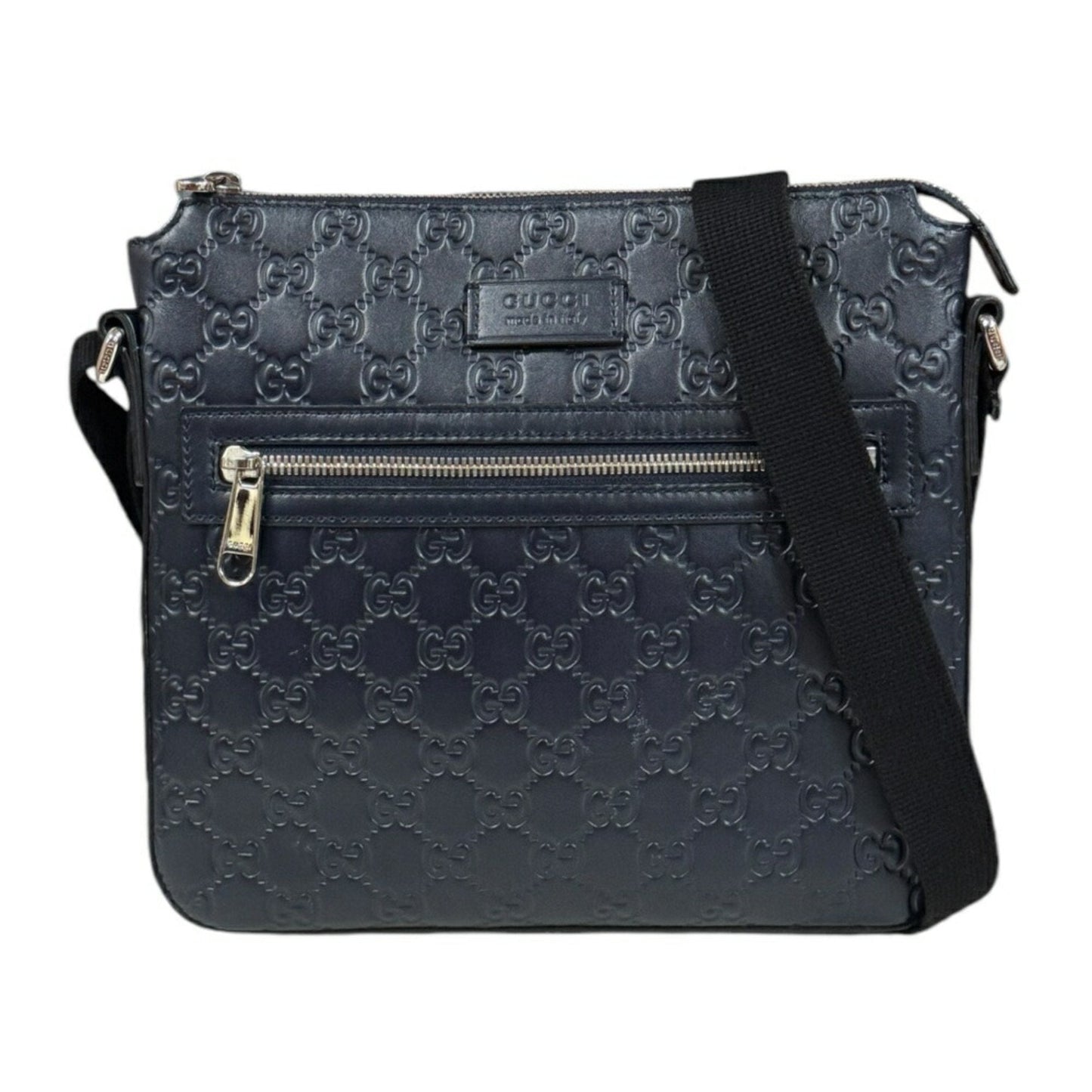 Gucci Navy Leather Shoulder Bag ()