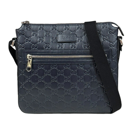 Gucci Navy Leather Shoulder Bag ()