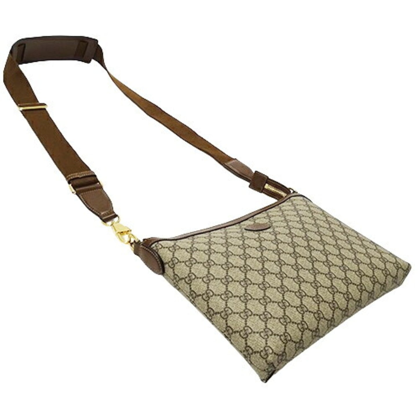 Gucci Beige Brown Gg Supreme Shoulder Bag ()