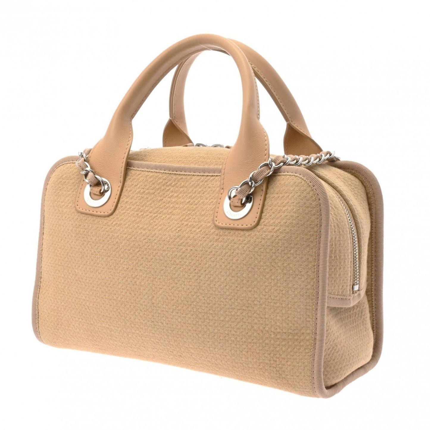 Chanel Beige Canvas Handbag ()