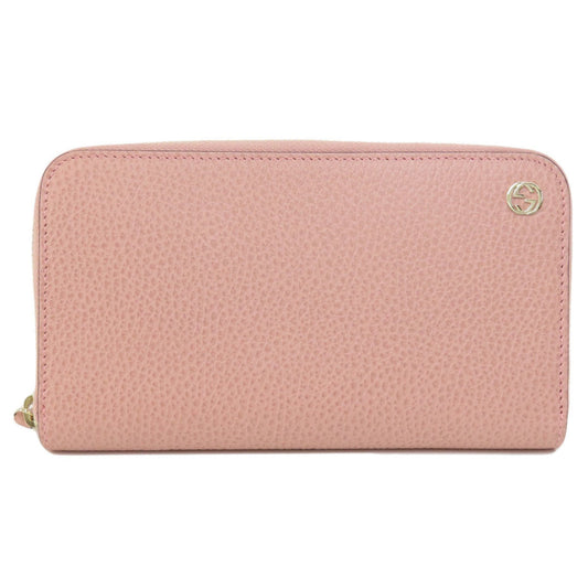 Gucci Pink Leather Coin Purse/Coin Case ()