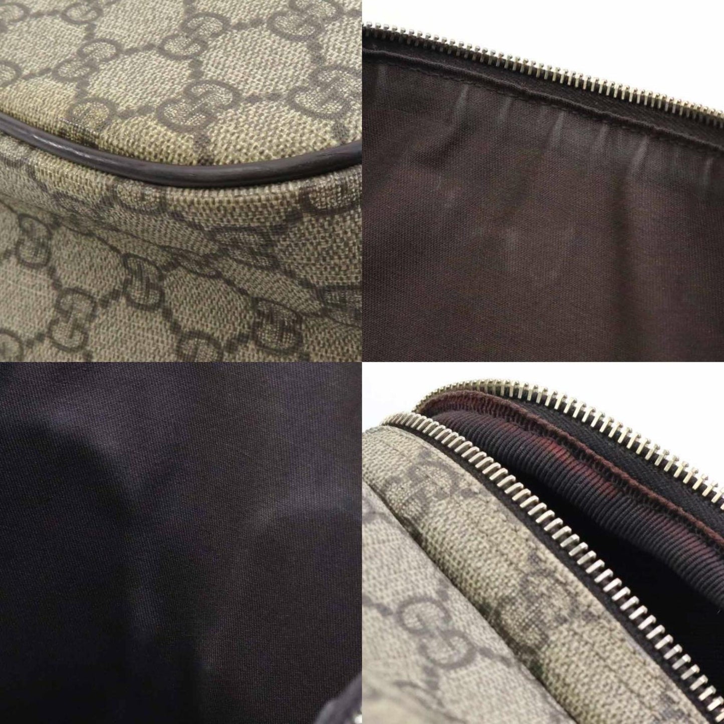 Gucci Brown Gg Supreme Canvas Shoulder Bag ()