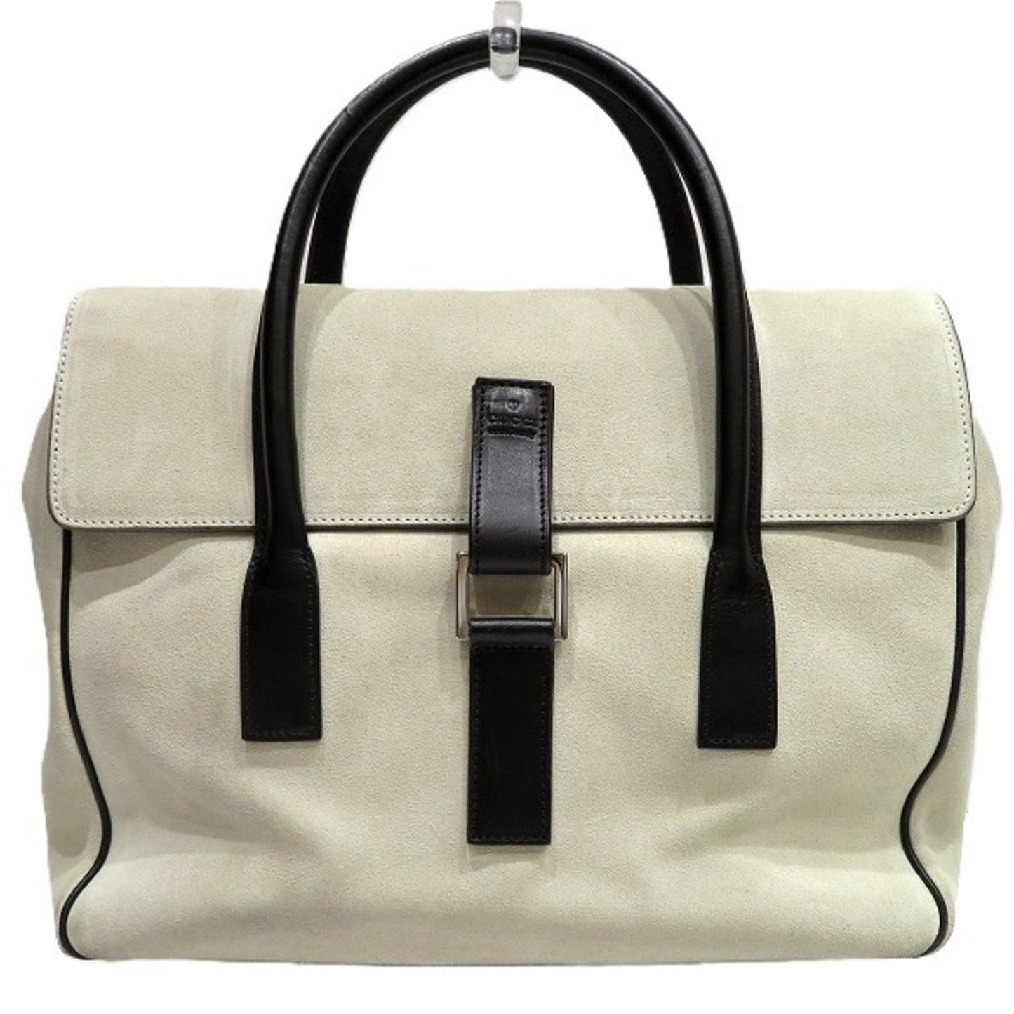 Gucci Ivory Suede Handbag ()