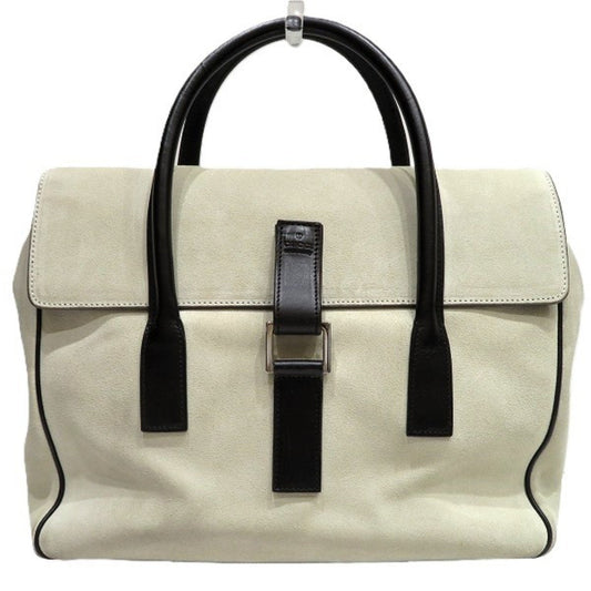Gucci Ivory Suede Handbag ()