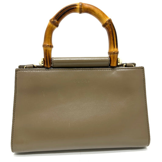 Gucci Brown Leather Handbag ()