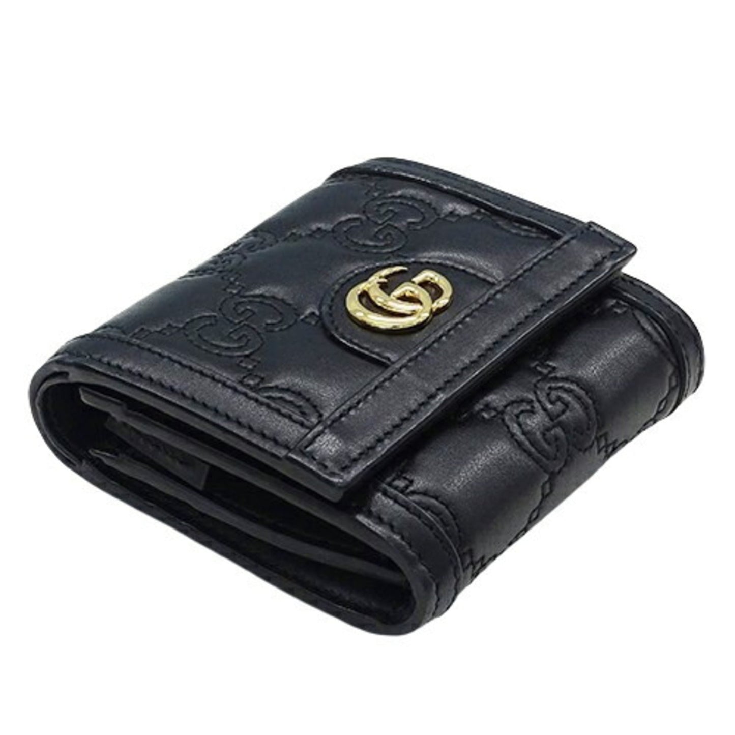 Gucci Black Leather Wallet (Bi-Fold) ()