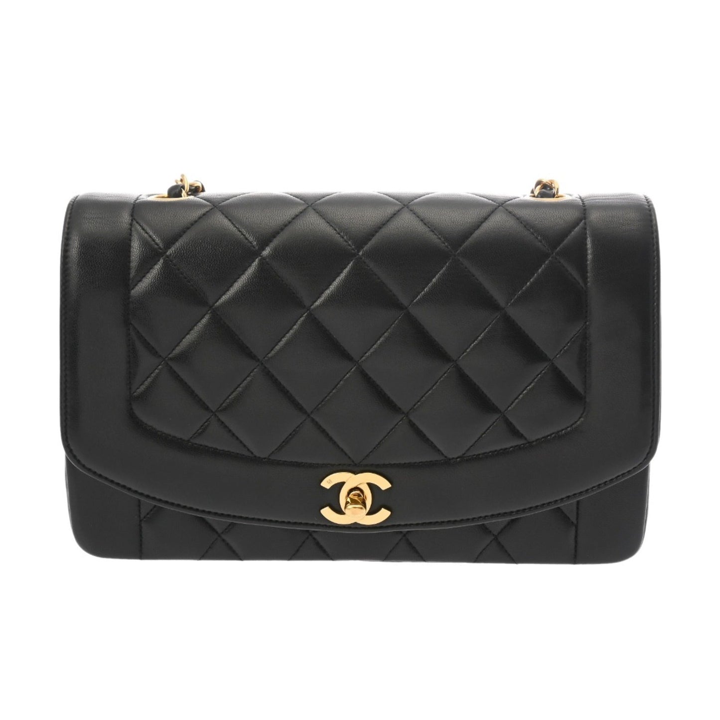 Chanel Black Leather Shoulder Bag ()