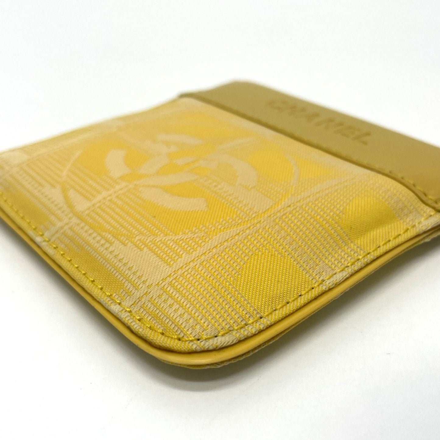 Chanel Yellow Leather Coin Purse/Coin Case ()