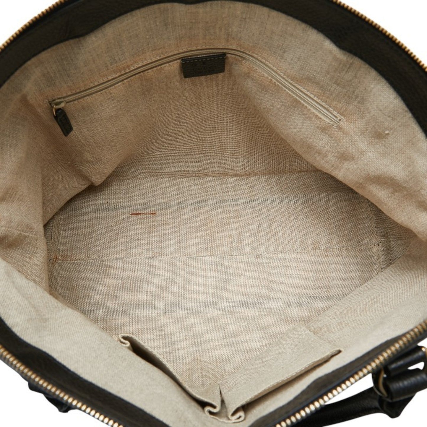 Gucci Black Leather Handbag Tote Bag ()