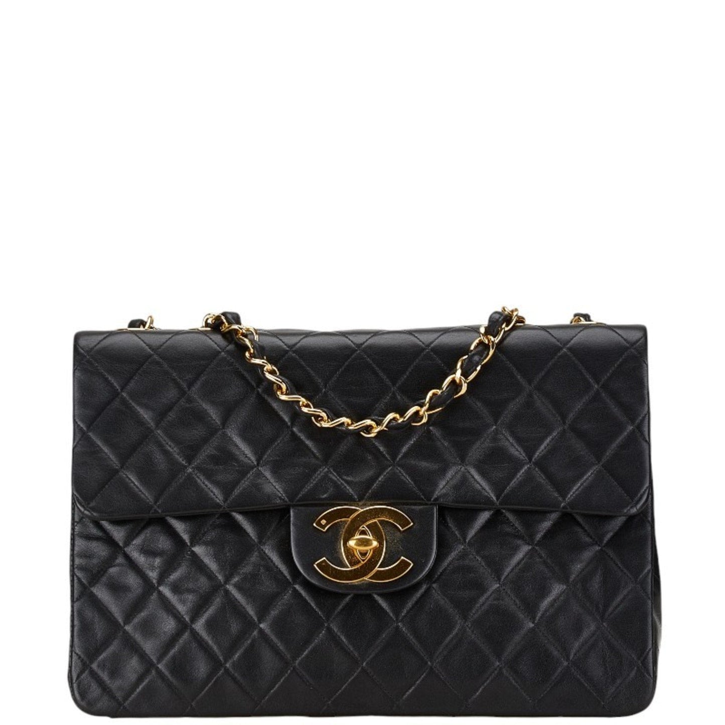 Chanel Black Leather Shoulder Bag ()