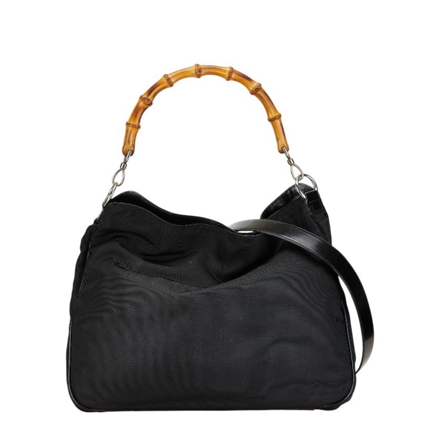 Gucci Black Nylon Handbag Shoulder Bag ()