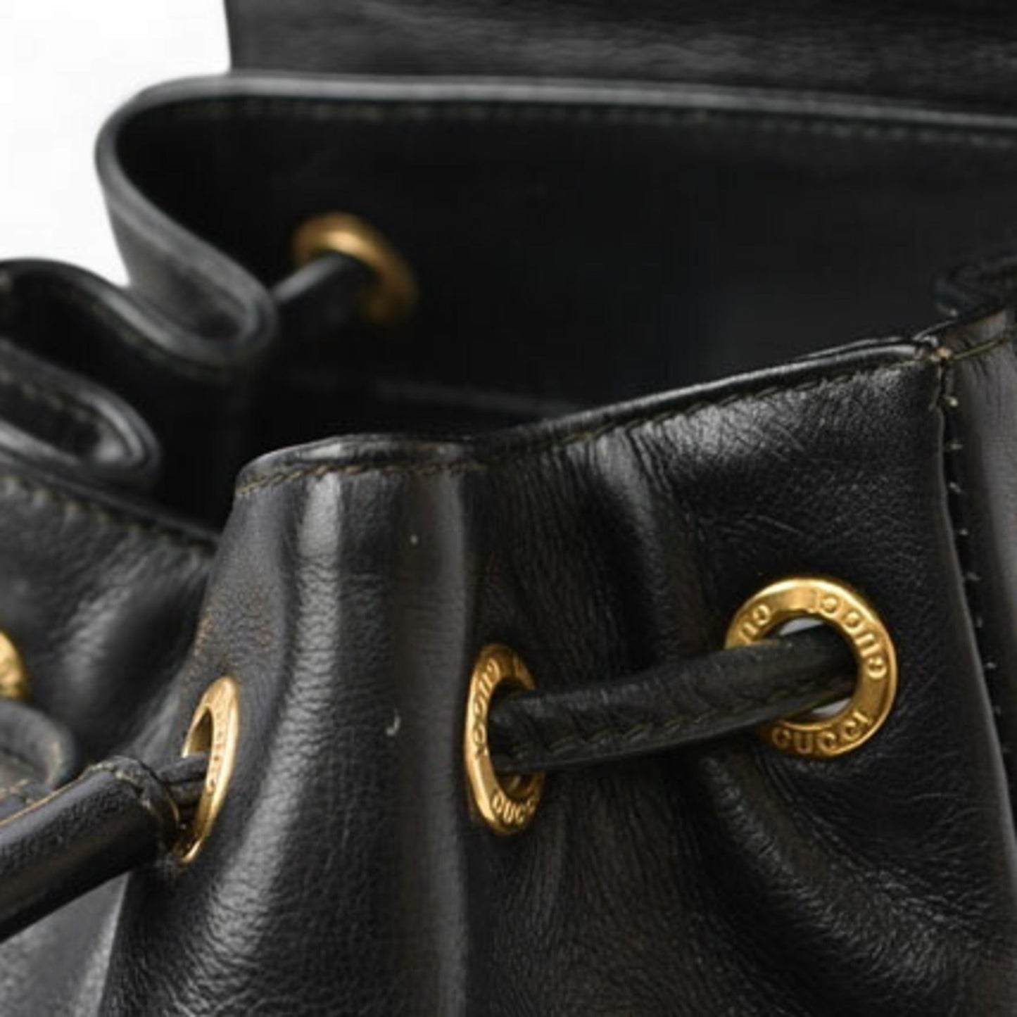 Gucci Black Leather Backpack ()