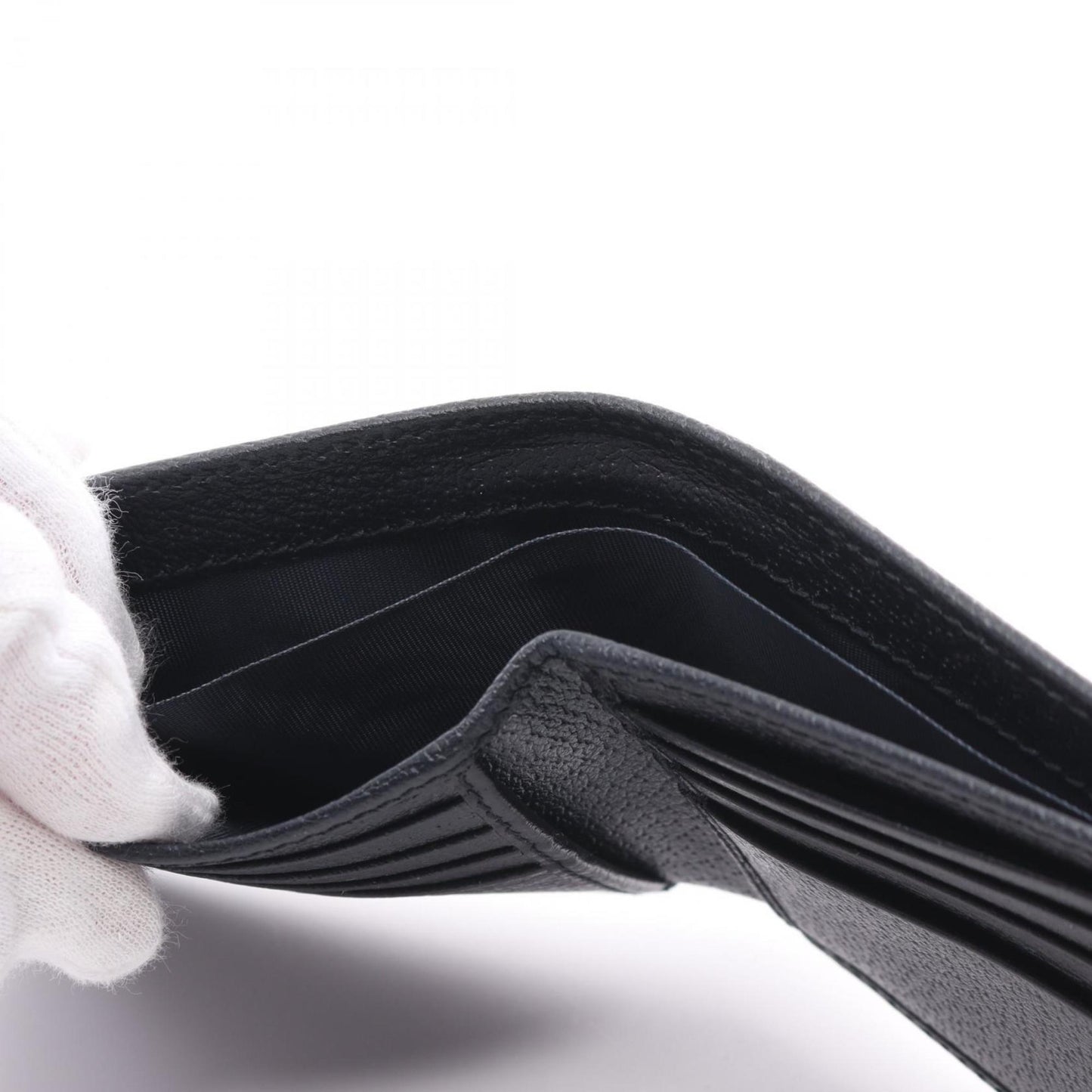 Gucci Beige Navy Red Color Pvc Coated Canvas Leather Wallet (Bi-Fold) ()