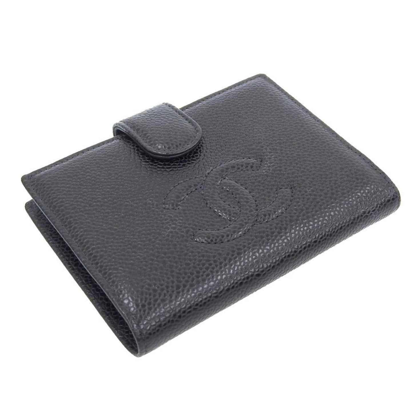 Chanel Black Grained Calfskin Coin Purse/Coin Case ()