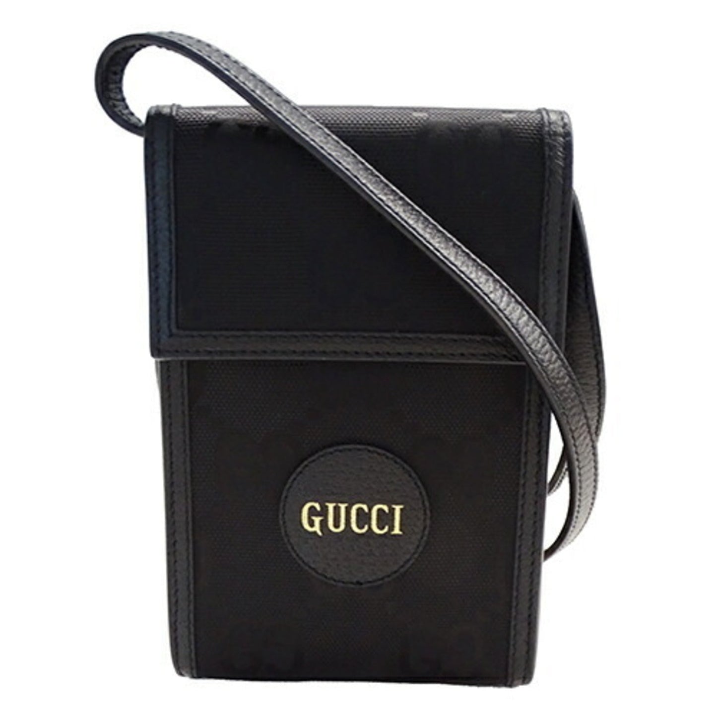 Gucci Black Nylon Leather Shoulder Bag ()