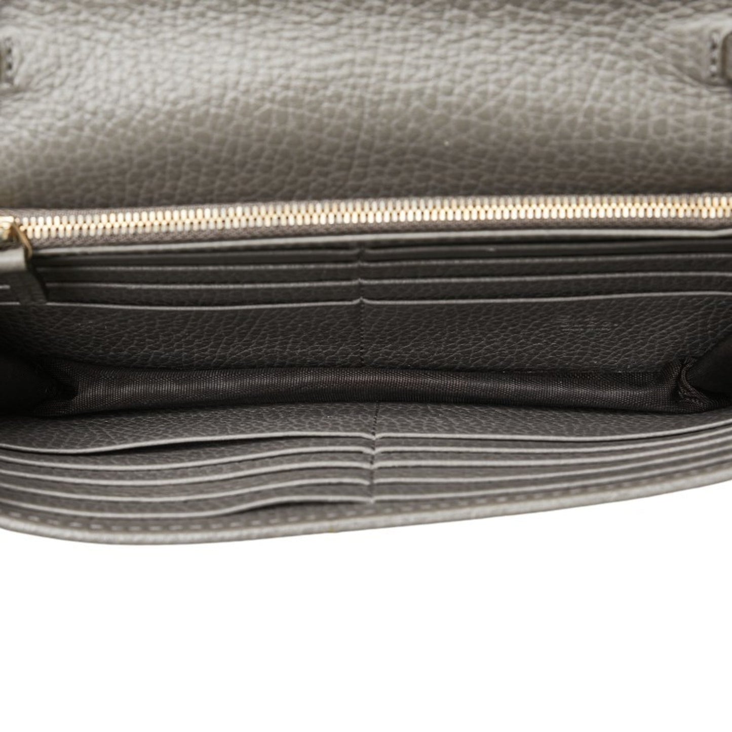 Gucci Gray Leather Chain/Shoulder Wallet ()