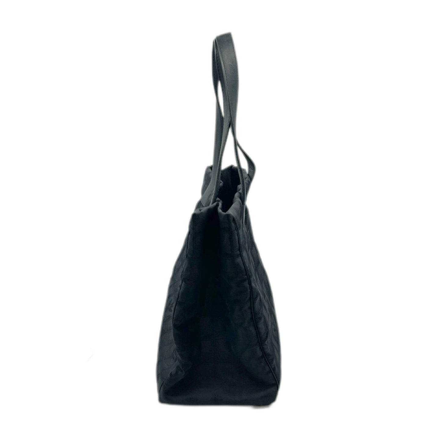 Chanel Black Nylon Handbag Shoulder Bag ()