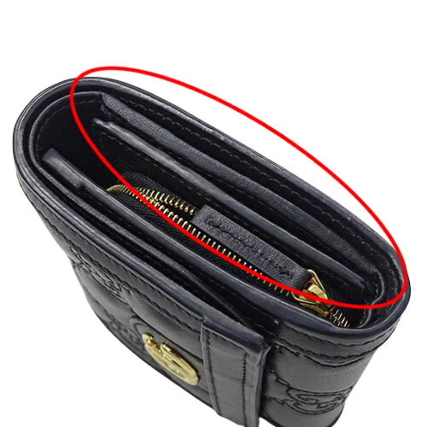 Gucci Black Leather Wallet (Bi-Fold) ()