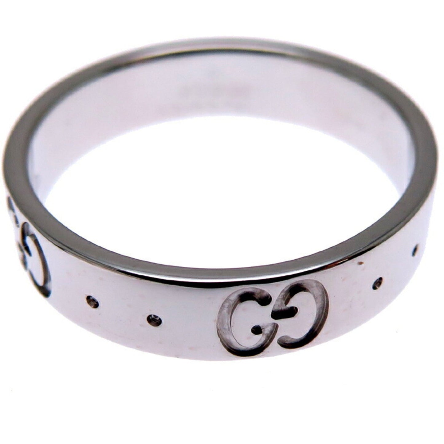 Gucci Icon White Gold (18K) Band Ring ()
