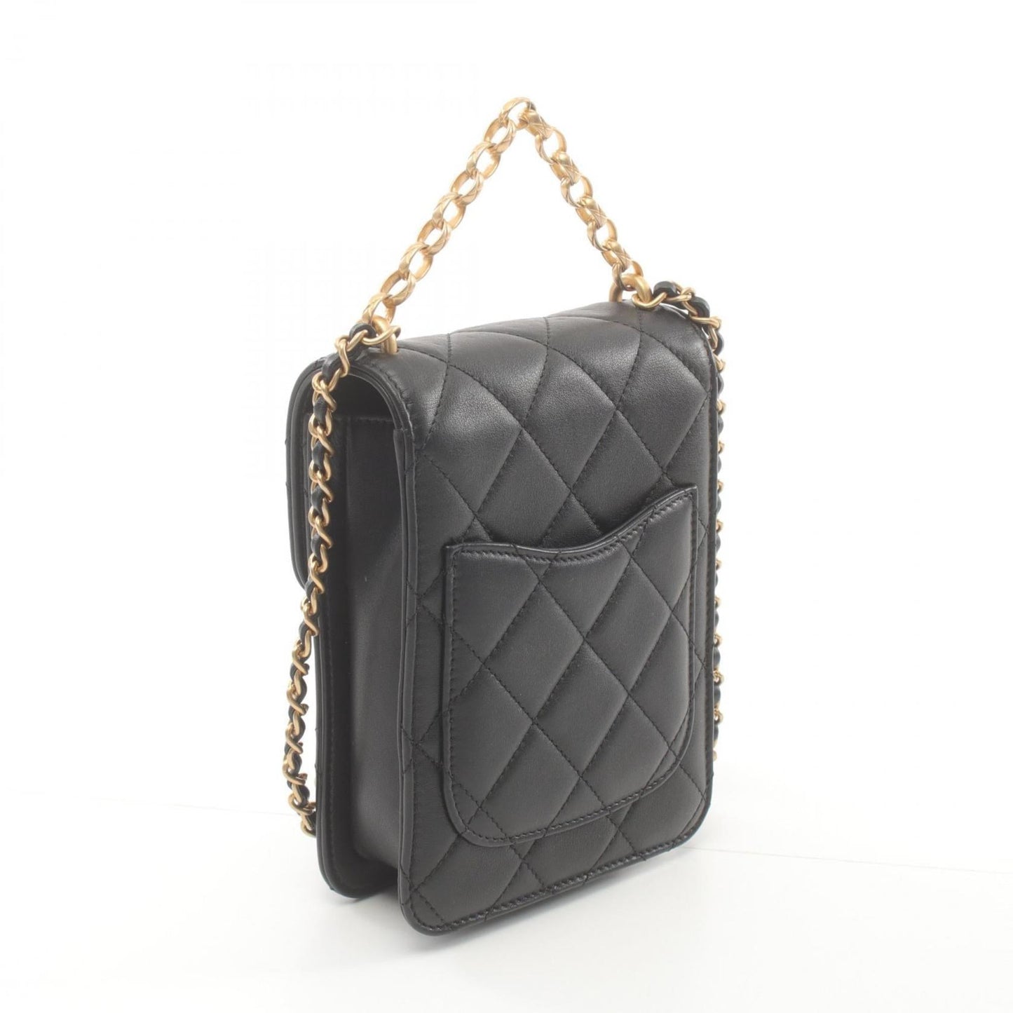 Chanel Black Leather Shoulder Bag ()