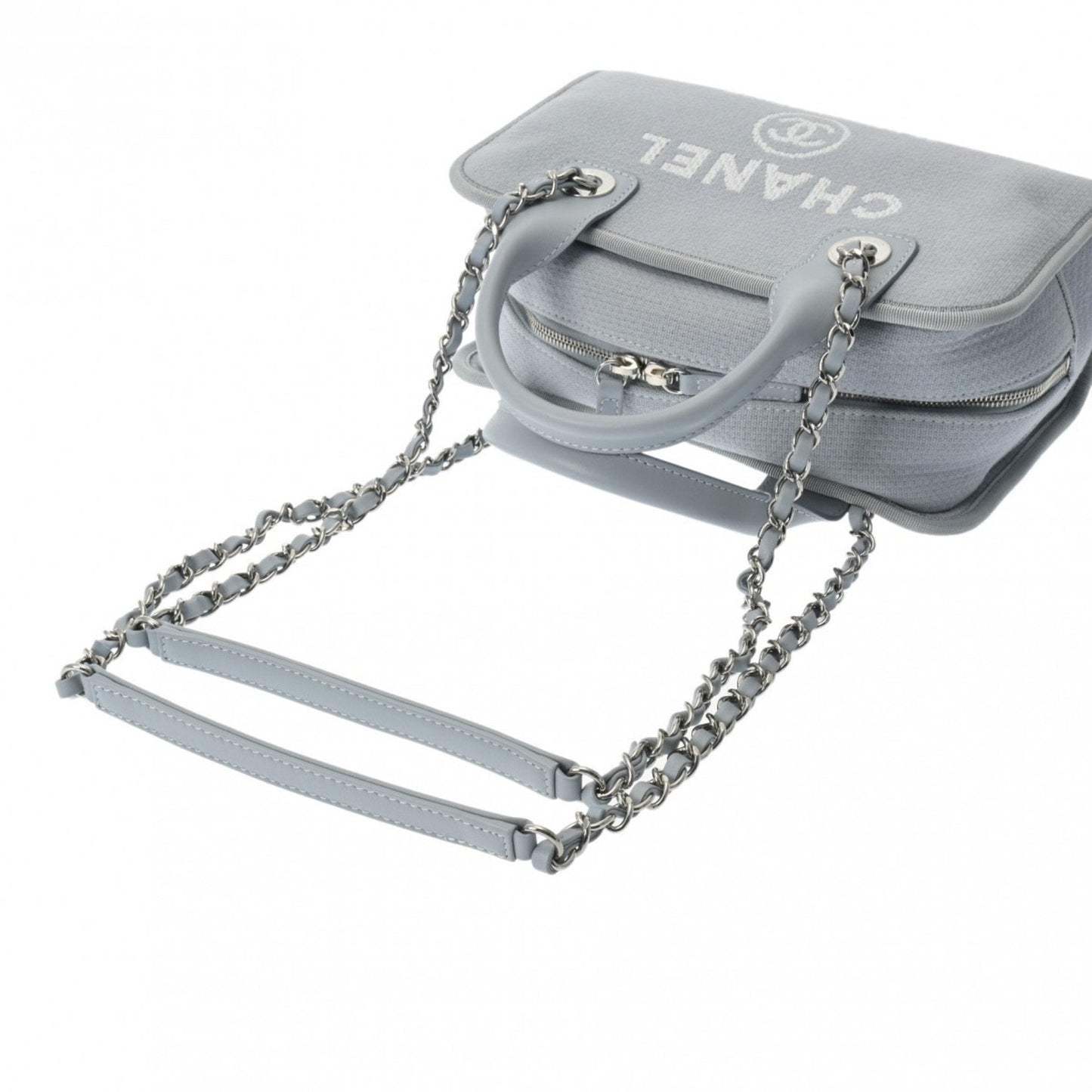 Chanel Blue Canvas Handbag ()