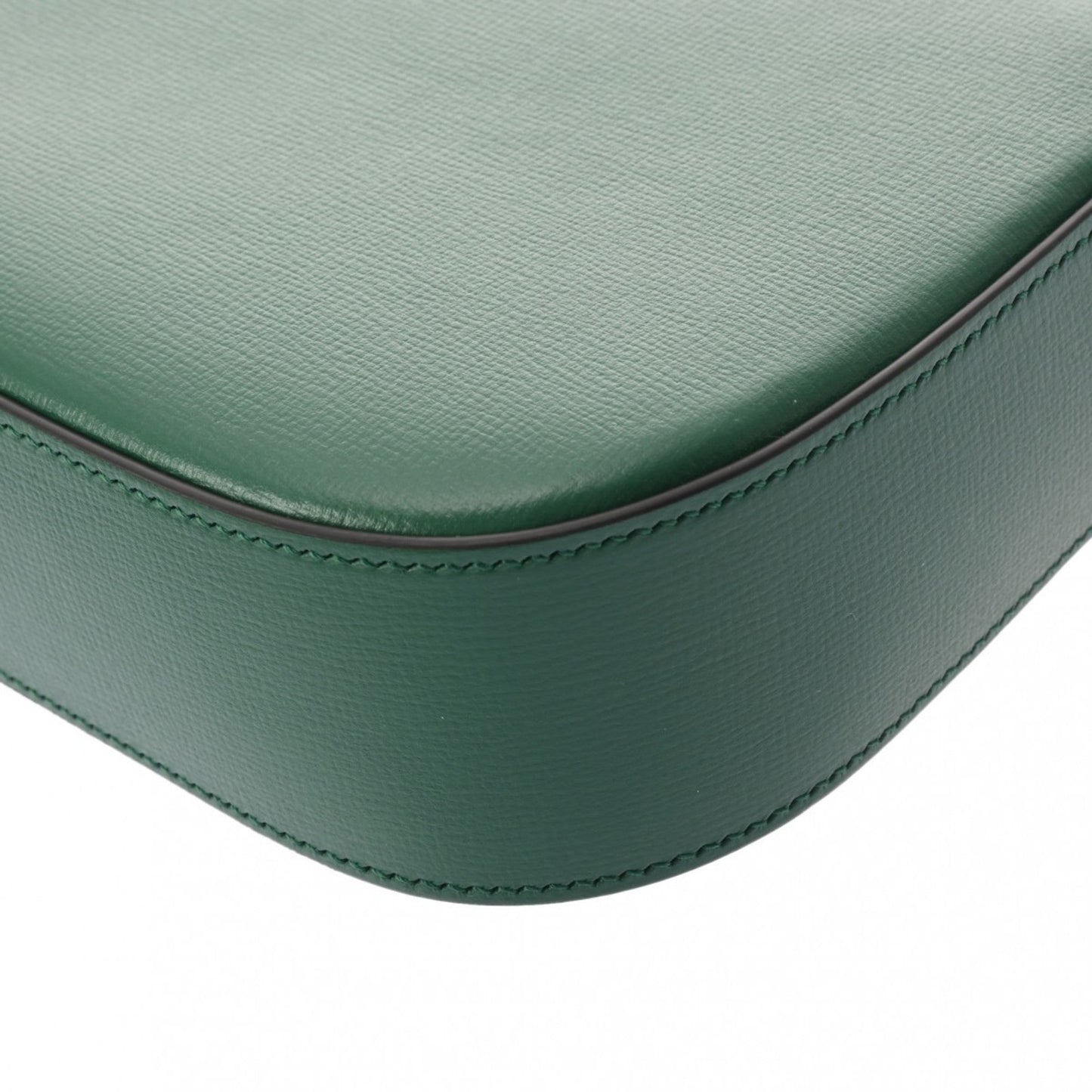 Gucci Horsebit Green Leather Shoulder Bag ()