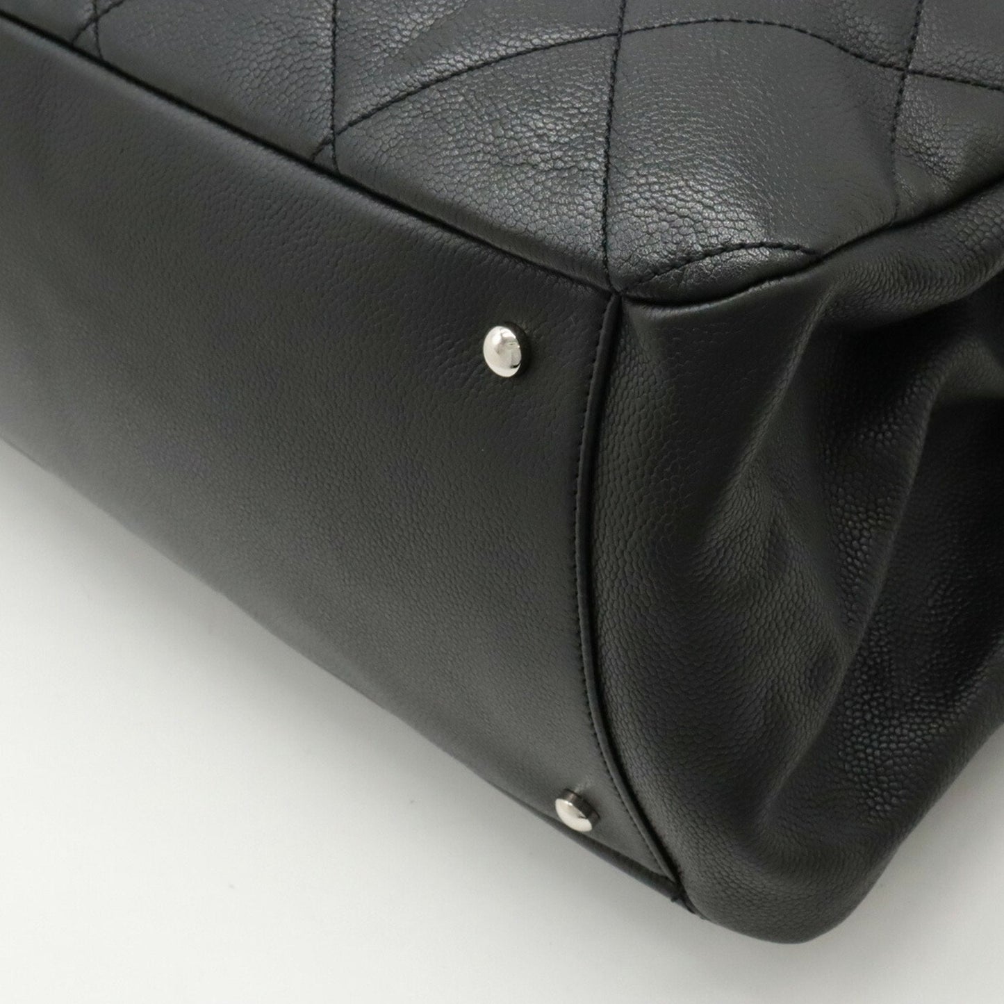 Chanel Black Caviar Leather Tote Bag ()