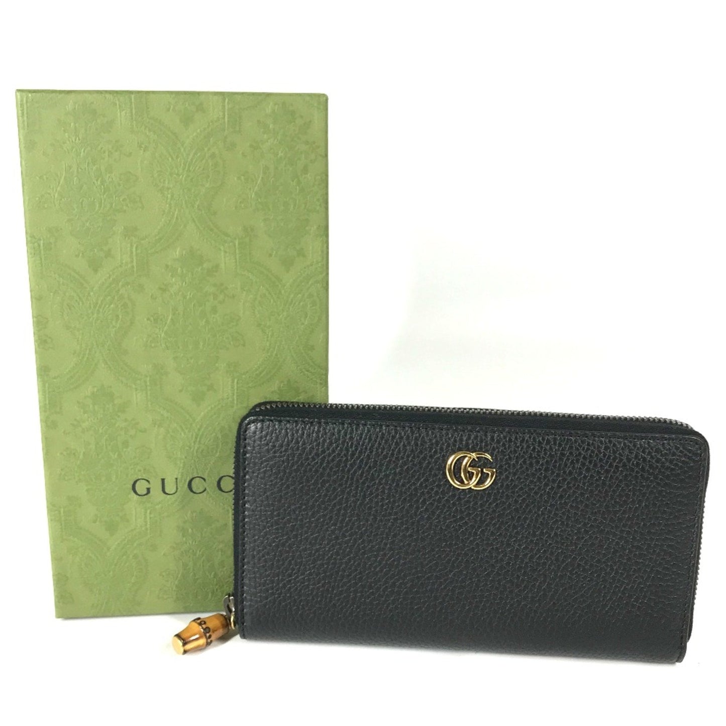 Gucci Navy Leather Long Wallet (Bi-Fold) ()
