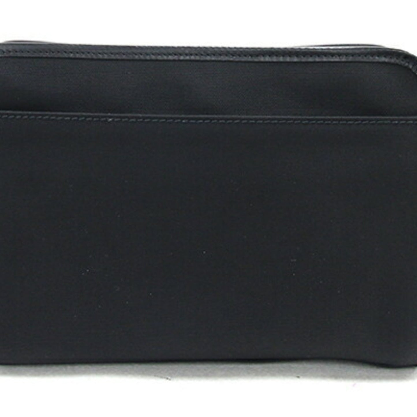 Gucci Black Nylon Canvas Leather Clutch Bag ()