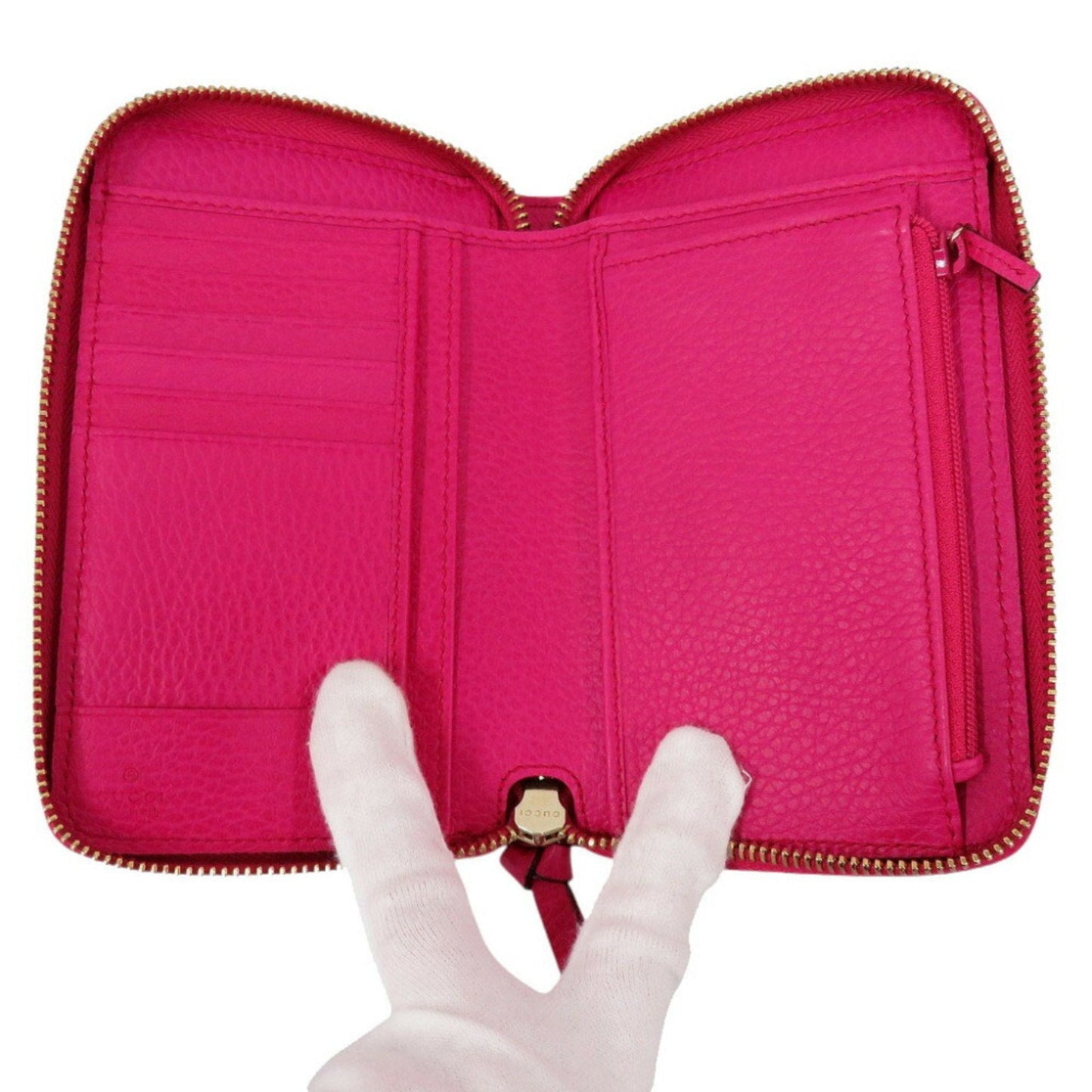 Gucci Pink Leather Coin Purse/Coin Case ()