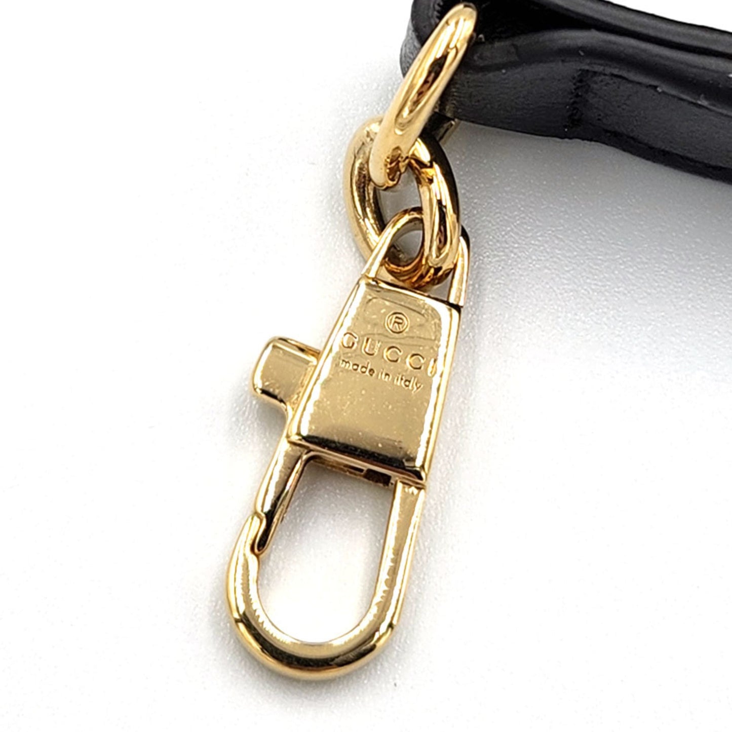 Gucci Black Leather Handbag Shoulder Bag ()