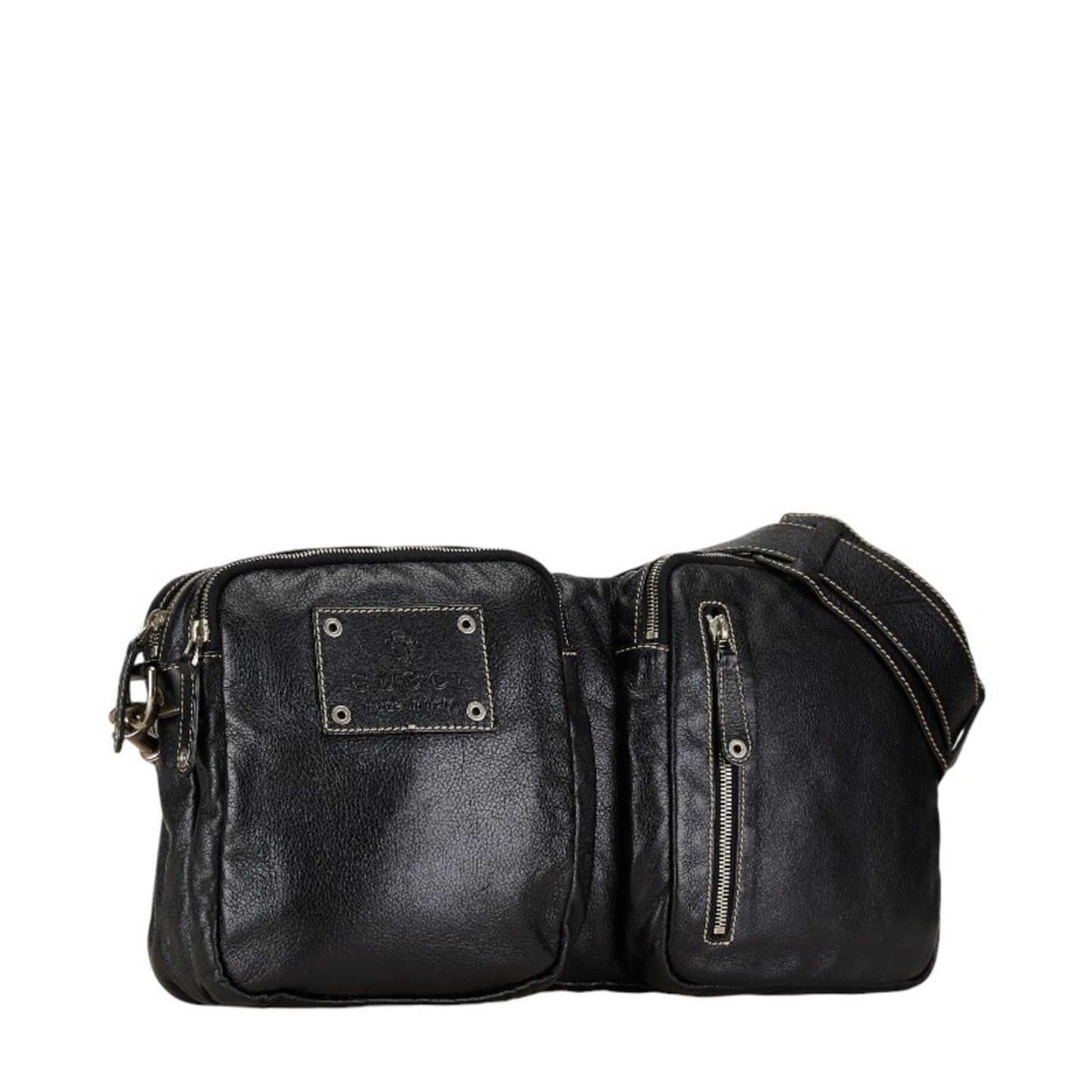 Gucci Black Leather Shoulder Bag ()