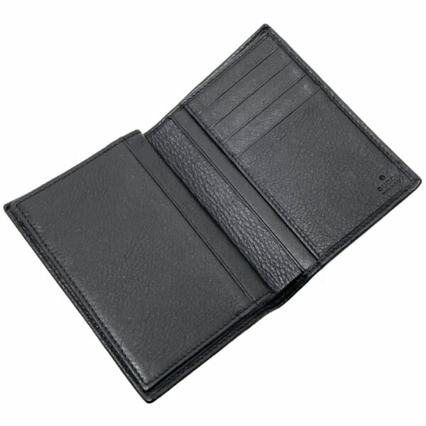Gucci Black Leather Wallet (Bi-Fold) ()