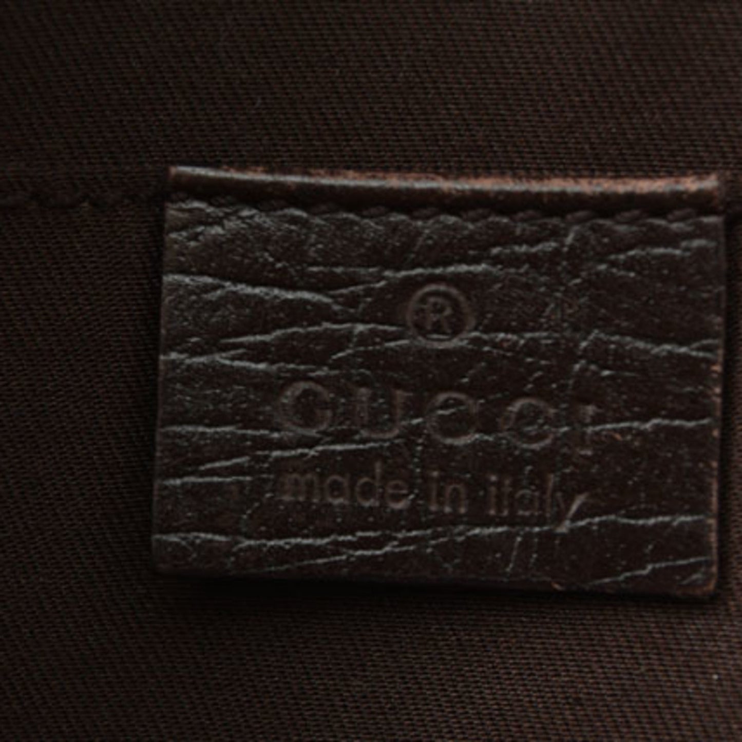 Gucci Beige Brown Coated Canvas Shoulder Bag ()