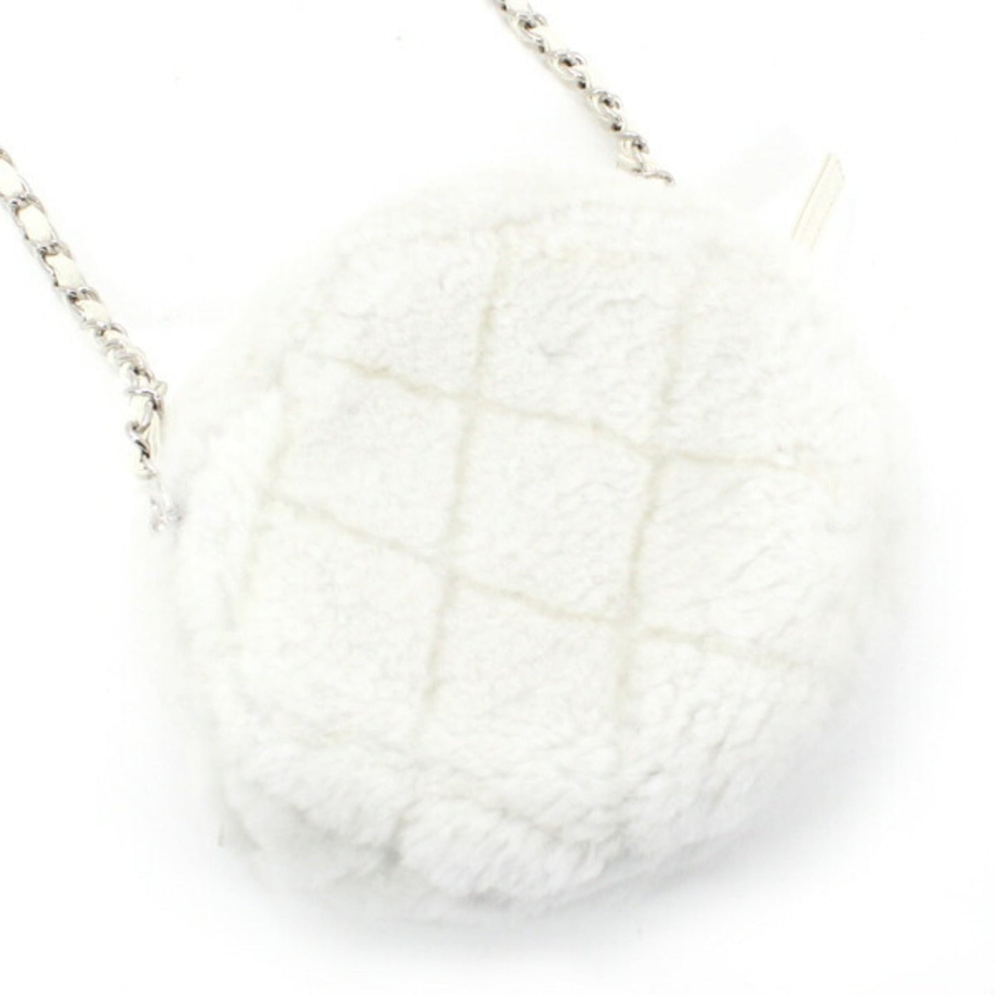 Chanel White Leather Shoulder Bag ()