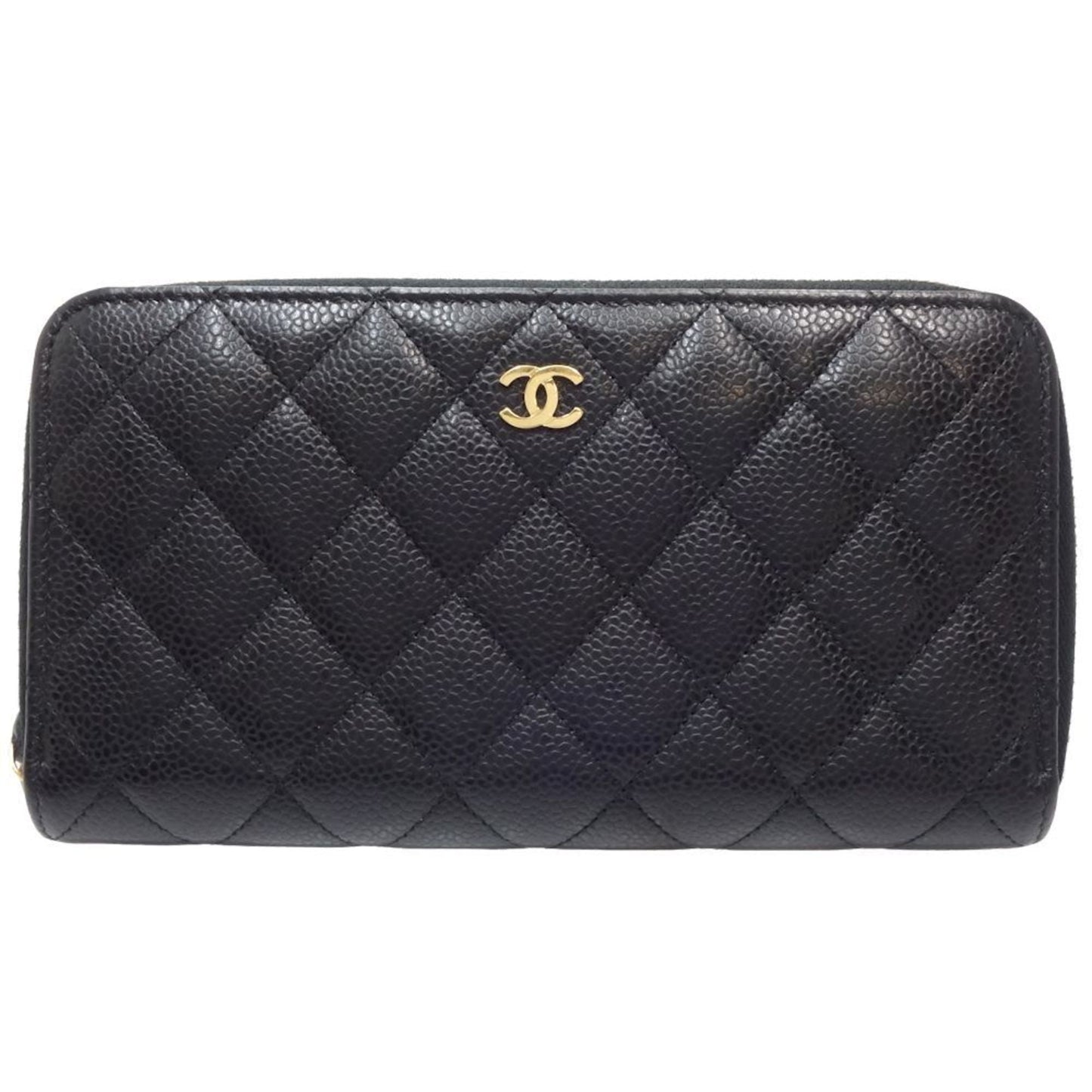 Chanel Black Grained Calfskin Coin Purse/Coin Case ()