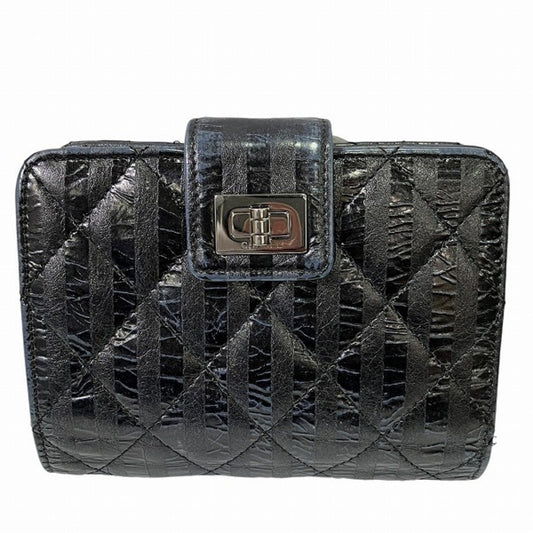 Chanel Black Leather Wallet (Bi-Fold) ()