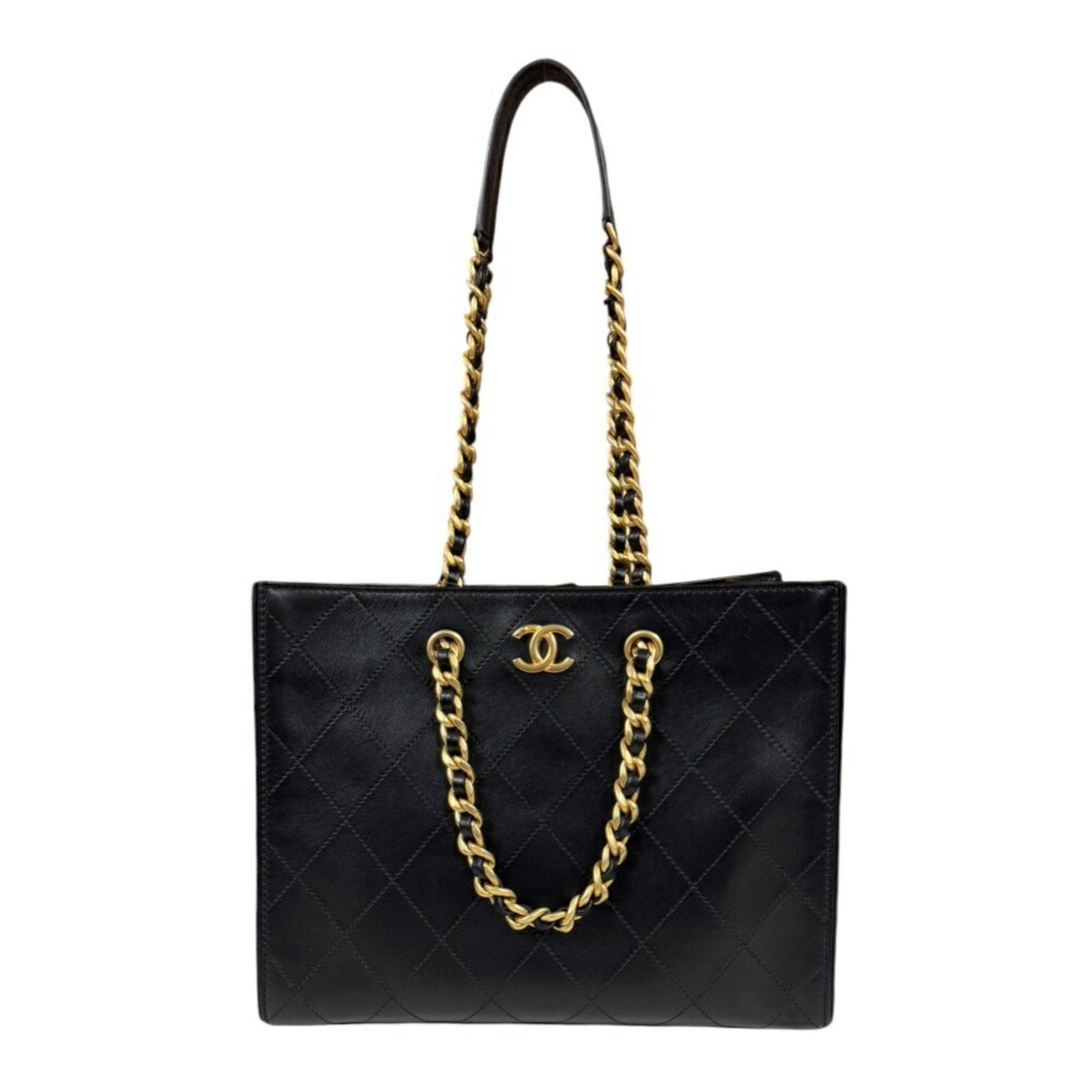 Chanel Black Leather Tote Bag ()